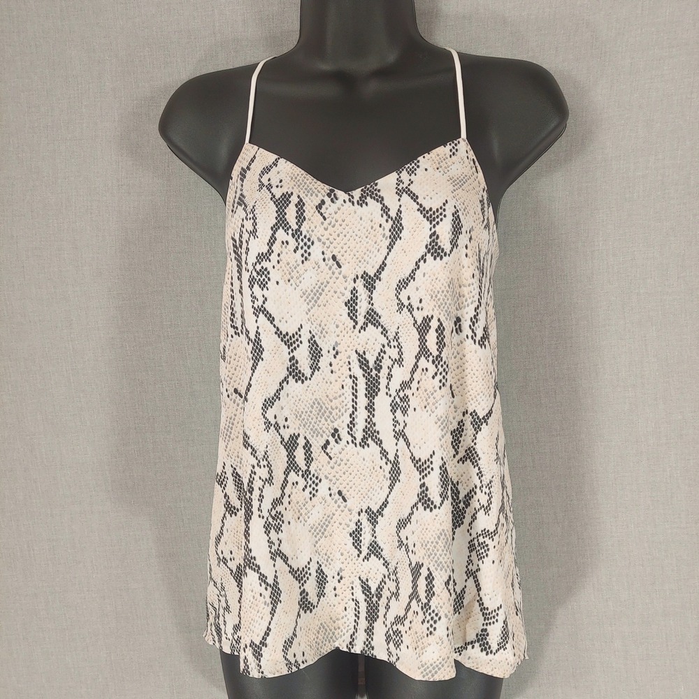 Express Snake Print Cami Tank Top Sleeveless Spaghetti Strap Gray Pink Black XS